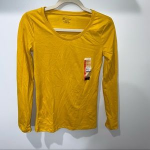 No Boundaries Dark Yellow Long Sleeve T Shirt